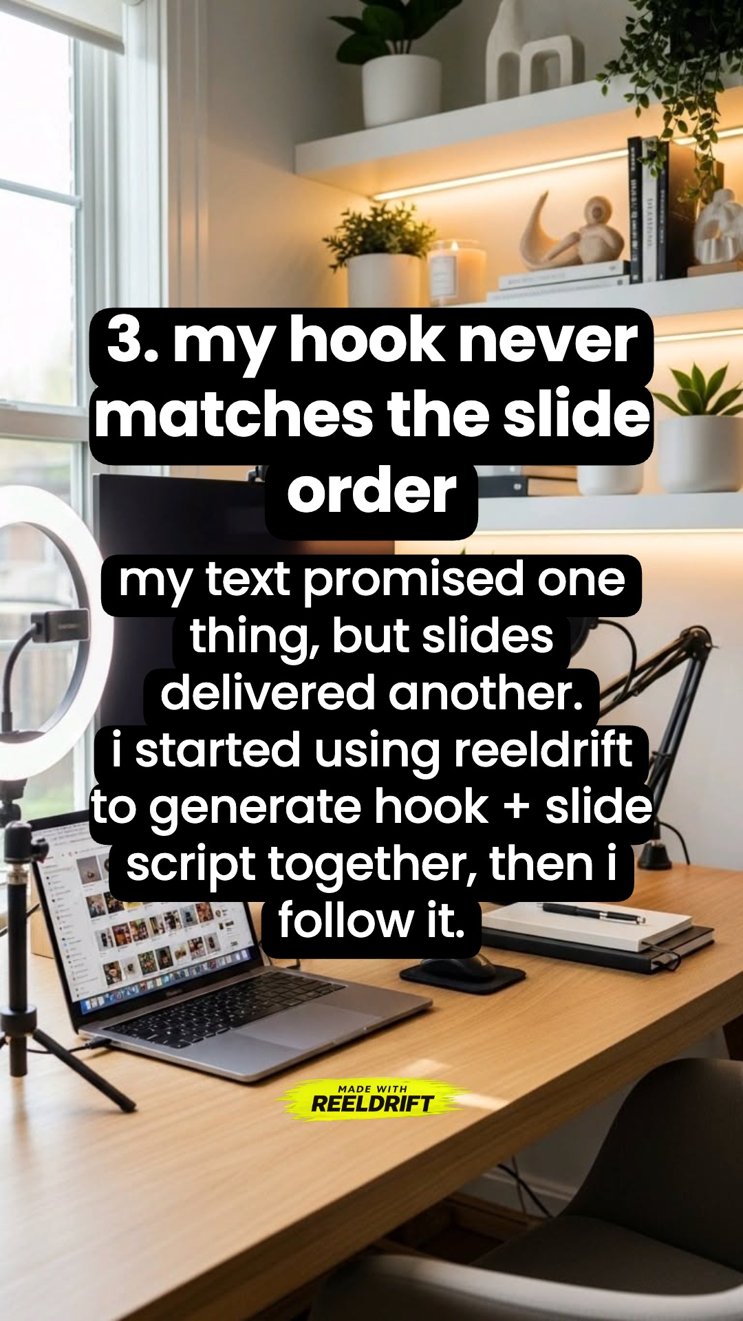 Slide with soft product mention